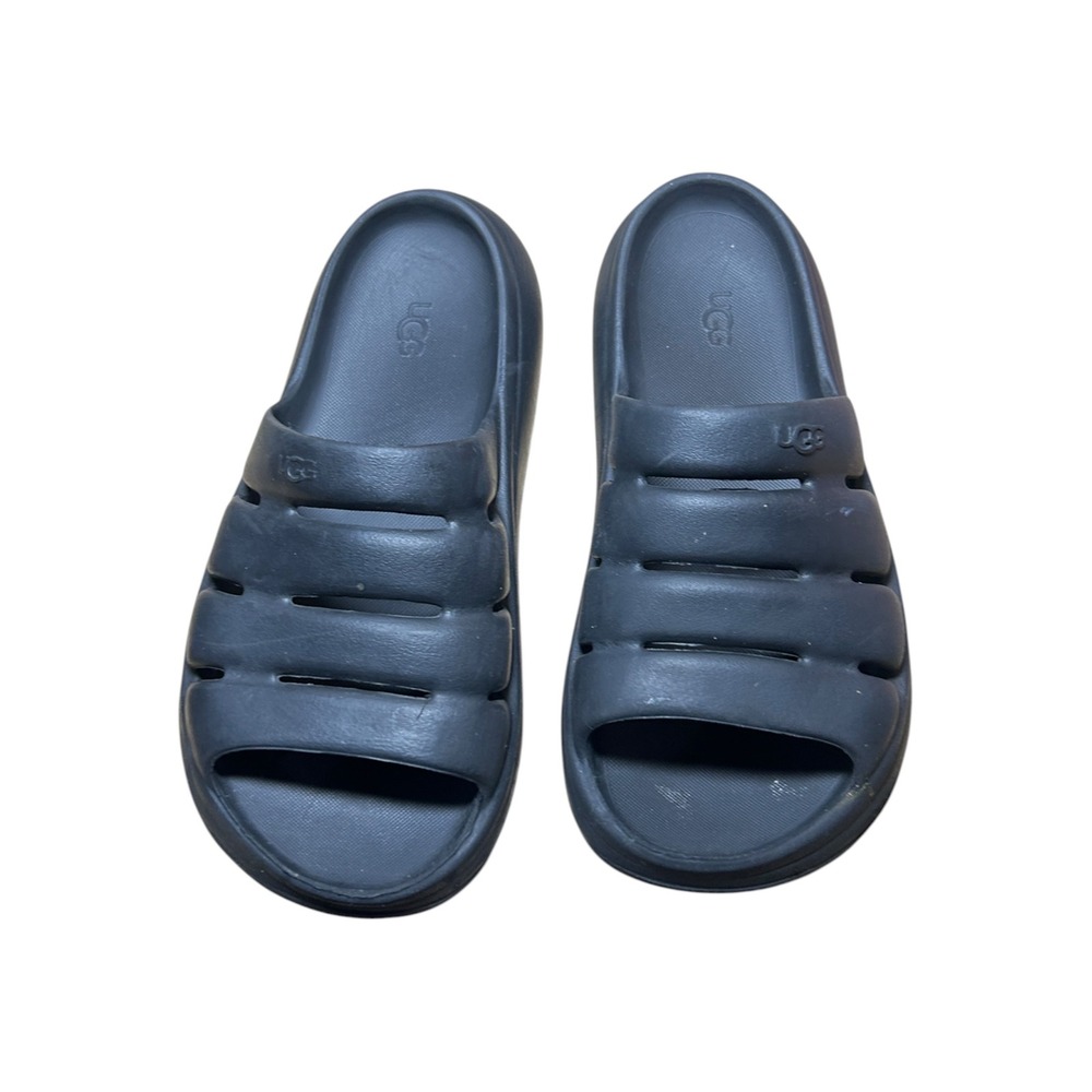 UGG Sport Yeah Black EVA Platform Slide Sandals Mens 10 Womens 12 1126811